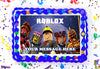Roblox Edible Image Cake Topper Personalized Birthday Sheet Decoration Custom Party Frosting Transfer Fondant