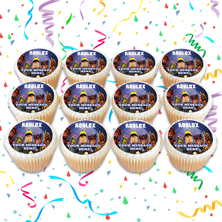 Roblox Edible Cupcake Toppers (12 Images) Cake Image Icing Sugar Sheet Edible Cake Images