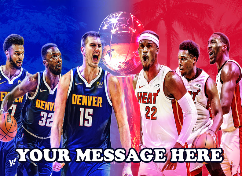 NBA Conference Finals 2023 Edible Image Cake Topper Personalized Birthday Sheet Decoration Custom Party Frosting Transfer Fondant