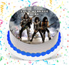 Kiss Edible Image Cake Topper Personalized Birthday Sheet Custom Frosting Round Circle