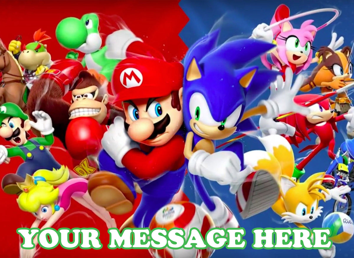 Stickers De Mario Bros Y Sonic Para Imprimir Personalizables en venta Stickers De Mario Bros Y Sonic Para Imprimir Personalizables en venta