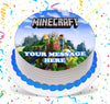 Minecraft Edible Cake Topper Image Photo Picture