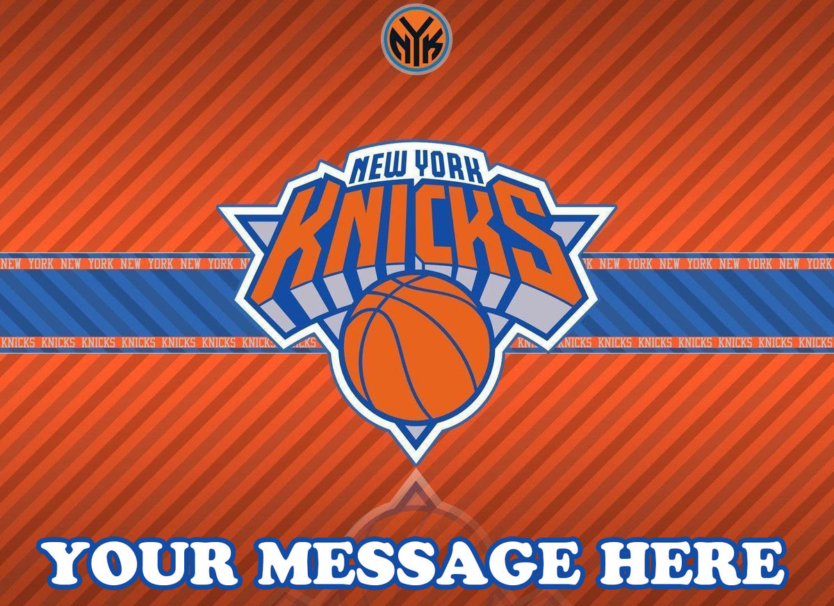New York Knicks Edible Image Cake Topper Personalized Birthday Sheet Decoration Custom Party Frosting Transfer Fondant