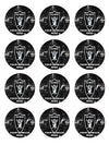 Las Vegas Oakland Raiders Edible Cupcake Toppers (12 Images) Cake Image Icing Sugar Sheet