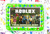 Roblox Edible Image Cake Topper Personalized Birthday Sheet Decoration Custom Party Frosting Transfer Fondant