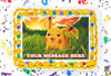 Pikachu Edible Image Cake Topper Personalized Birthday Sheet Decoration Custom Party Frosting Transfer Fondant