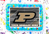 Purdue University Edible Image Cake Topper Personalized Birthday Sheet Decoration Custom Party Frosting Transfer Fondant