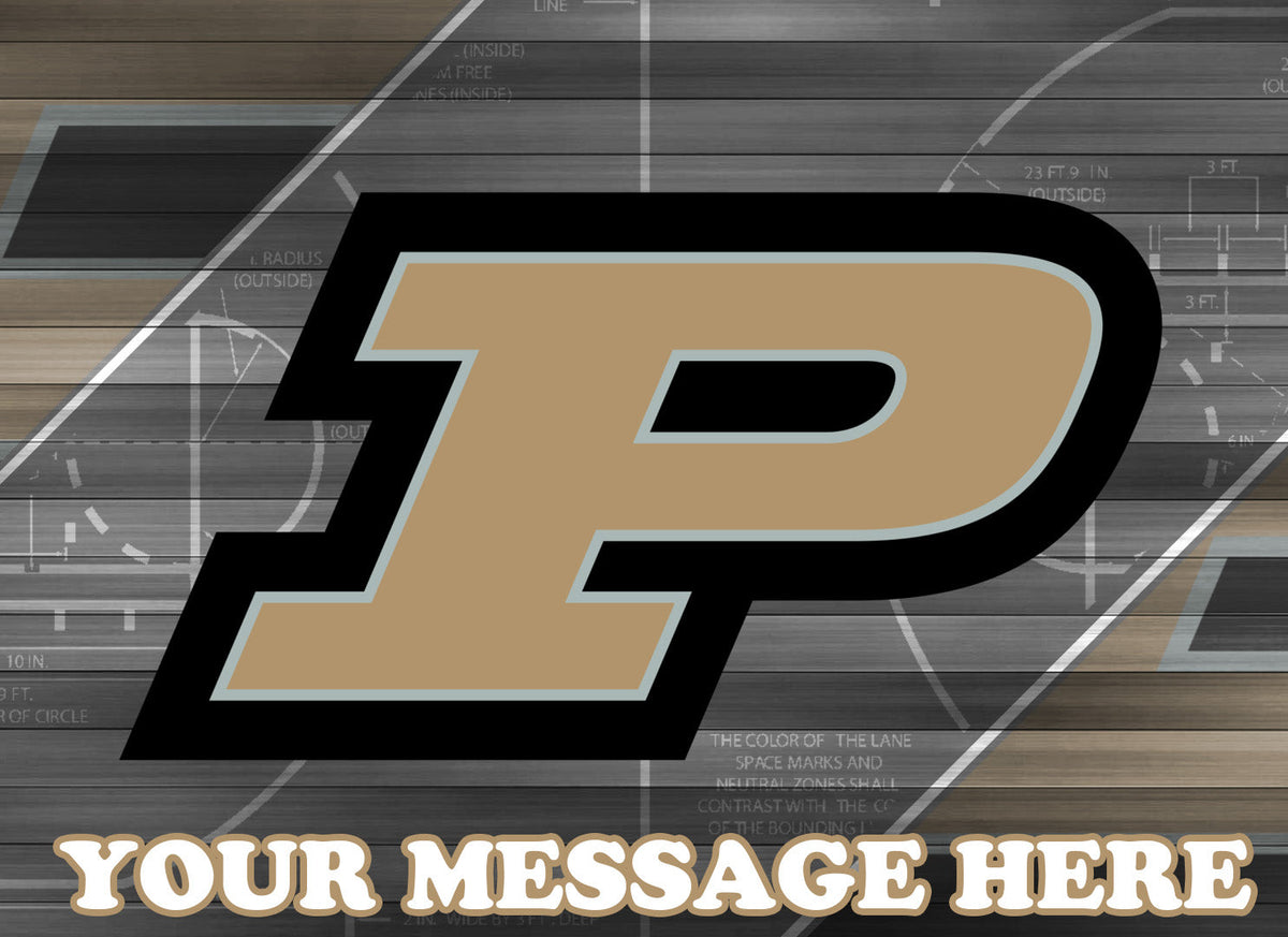 Purdue University Edible Image Cake Topper Personalized Birthday Sheet Decoration Custom Party Frosting Transfer Fondant