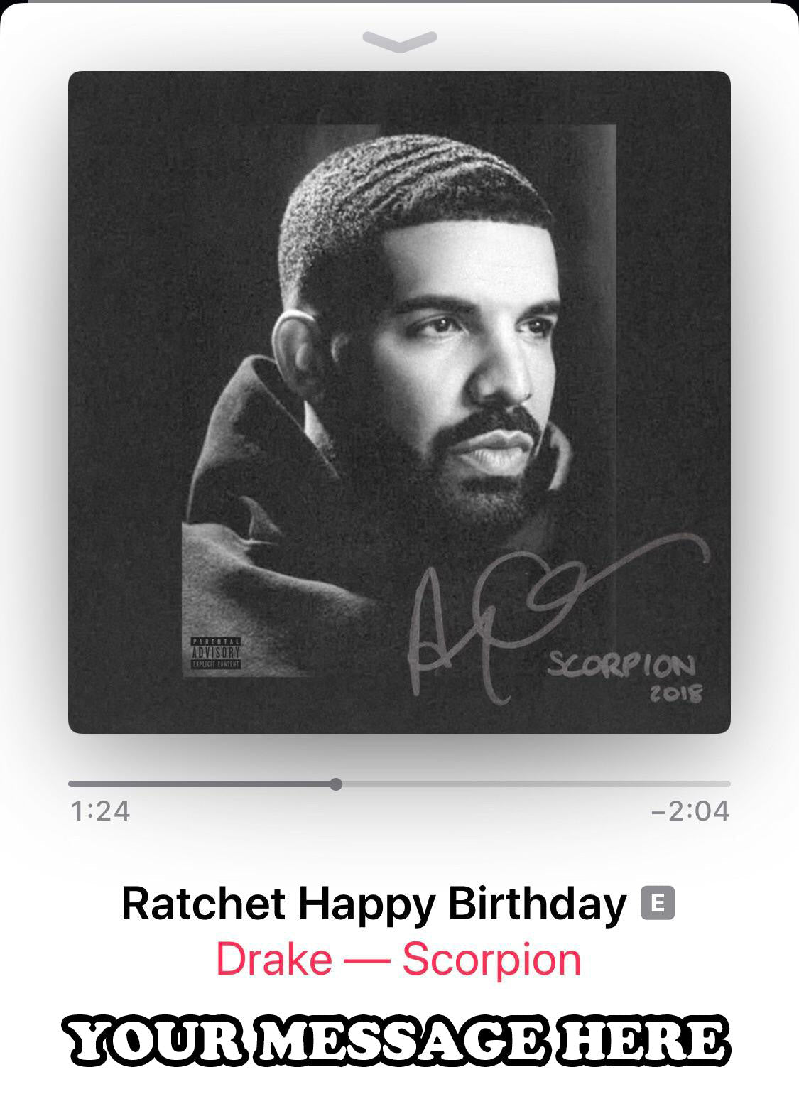 Drake Edible Image Cake Topper Personalized Birthday Sheet Decoration Custom Party Frosting Transfer Fondant