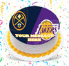 NBA Championship Finals 2023 Edible Image Cake Topper Personalized Birthday Sheet Custom Frosting Round Circle