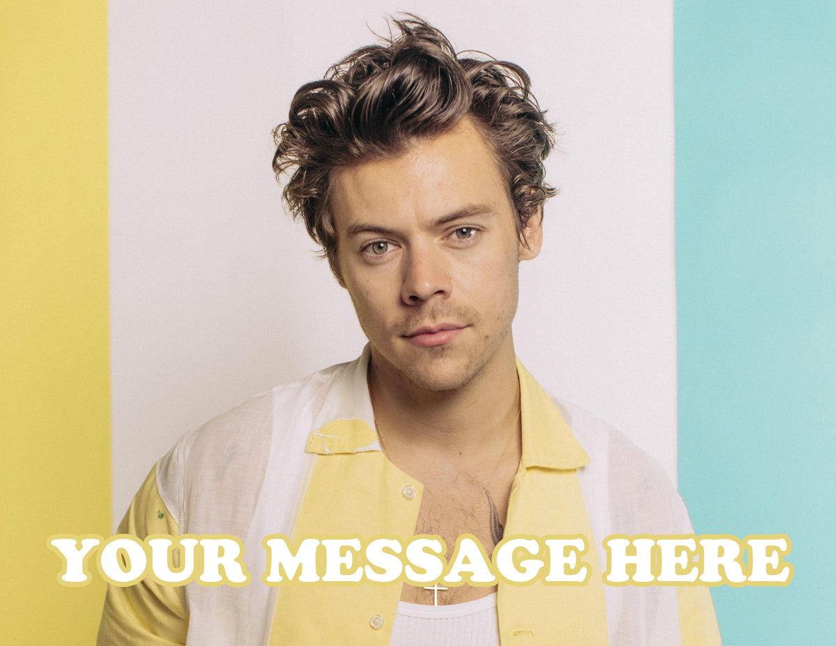 Harry Styles Edible Image Cake Topper Personalized Birthday Sheet Decoration Custom Party Frosting Transfer Fondant