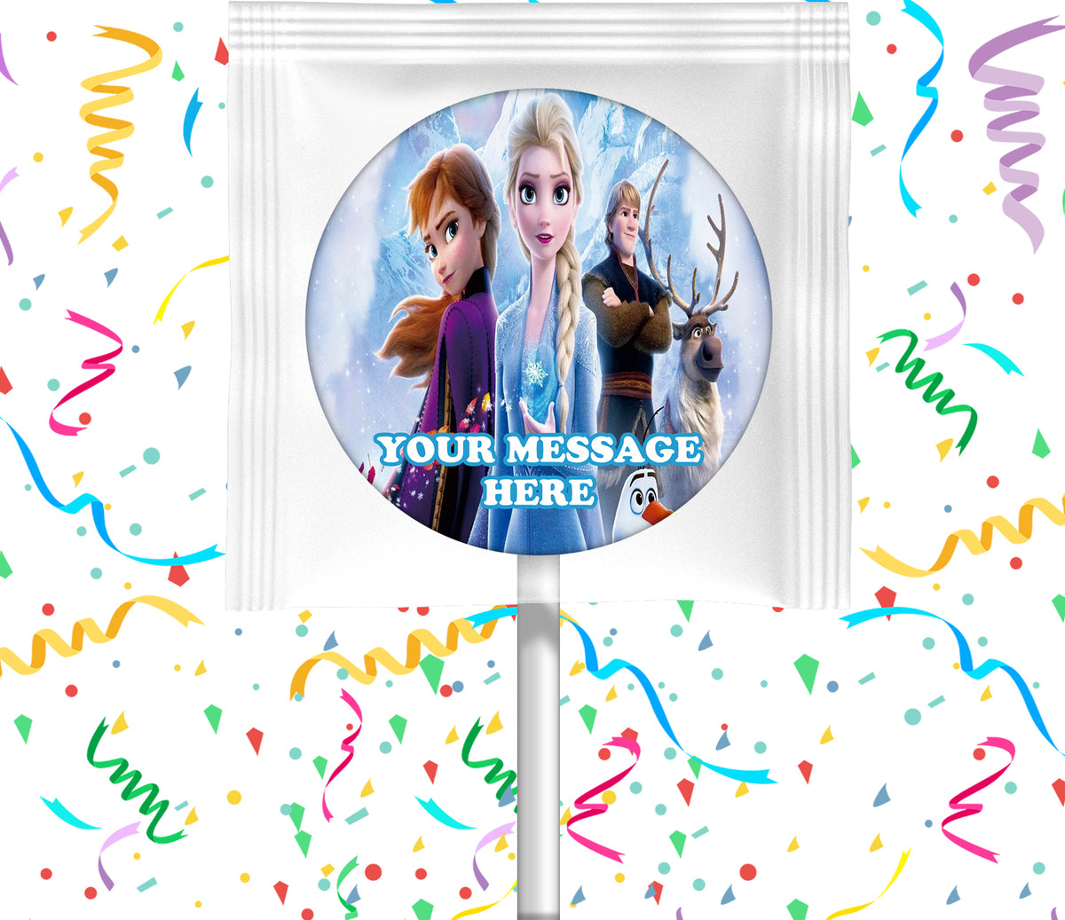 Frozen 2 Lollipops Party Favors Personalized Suckers 12 Pcs