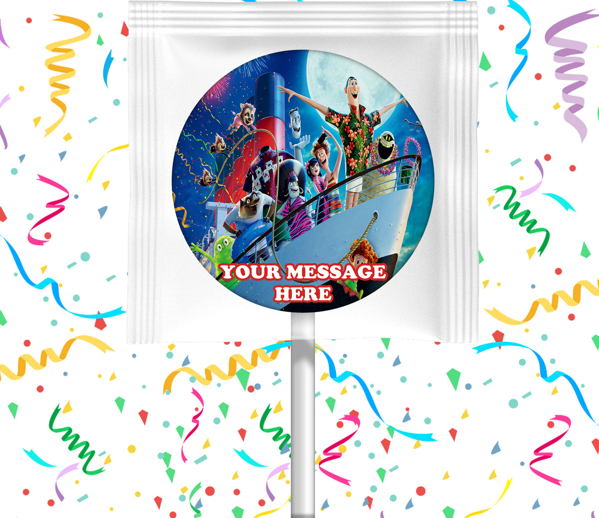 Hotel Transylvania 3 Lollipops Party Favors Personalized Suckers 12 Pcs