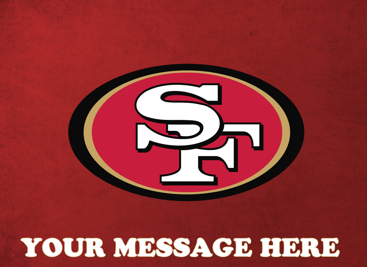 San Francisco 49ers Edible Image Cake Topper Personalized Birthday Sheet Decoration Custom Party Frosting Transfer Fondant