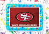 San Francisco 49ers Edible Image Cake Topper Personalized Birthday Sheet Decoration Custom Party Frosting Transfer Fondant