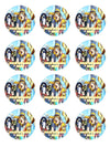 A Hat In Time Party Favors Supplies Decorations Stickers 12 Pcs