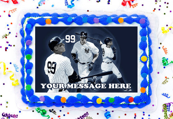 Aaron Judge Edible Image Cake Topper Personalized Frosting Icing Sheet Custom