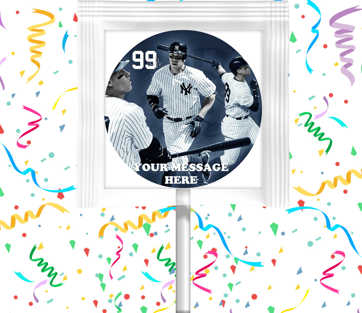 Aaron Judge Lollipops Party Favors Personalized Suckers 12 Pcs