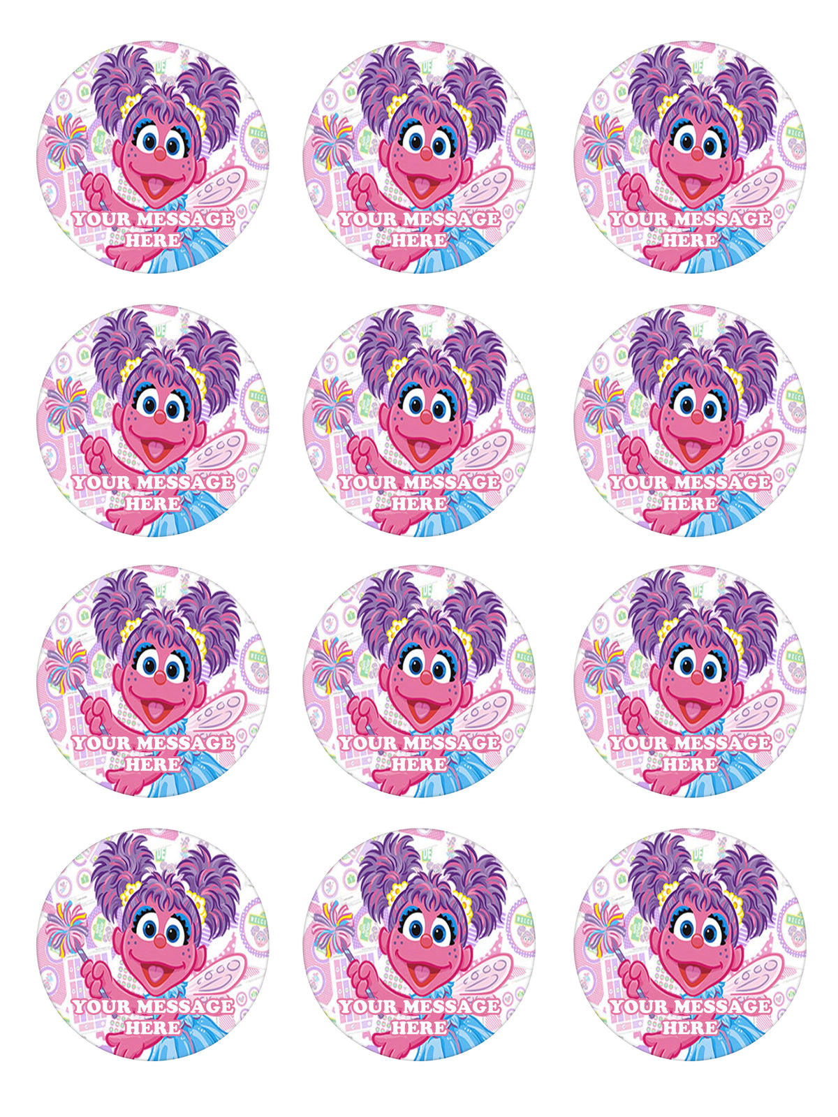 Abby Cadabby Party Favors Supplies Decorations Stickers 12 Pcs