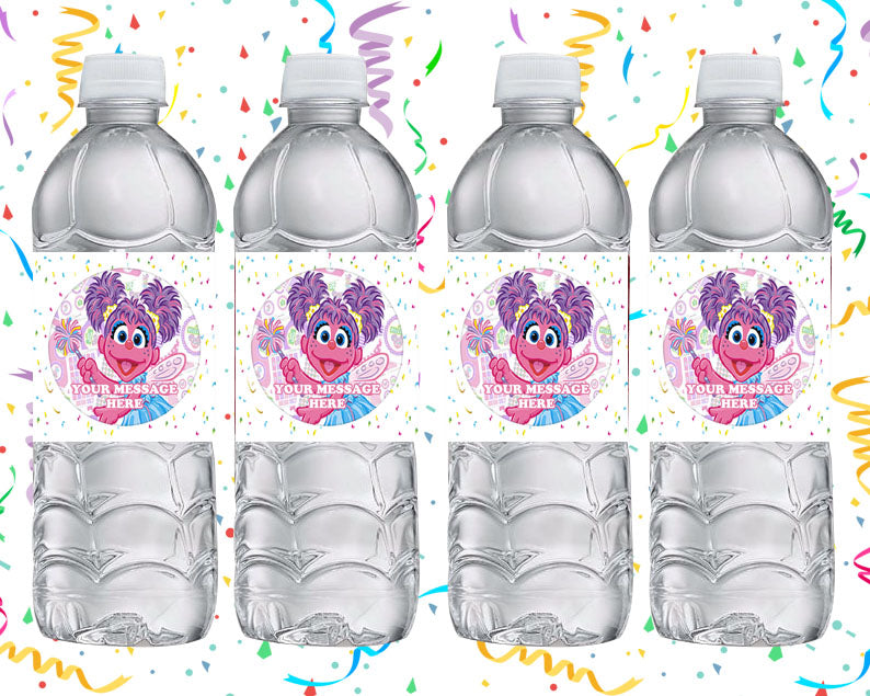 Abby Cadabby Water Bottle Stickers 12 Pcs Labels Party Favors Supplies Decorations