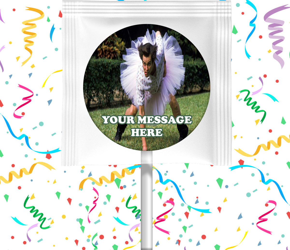 Ace Ventura Pet Detective Lollipops Party Favors Personalized Suckers 12 Pcs