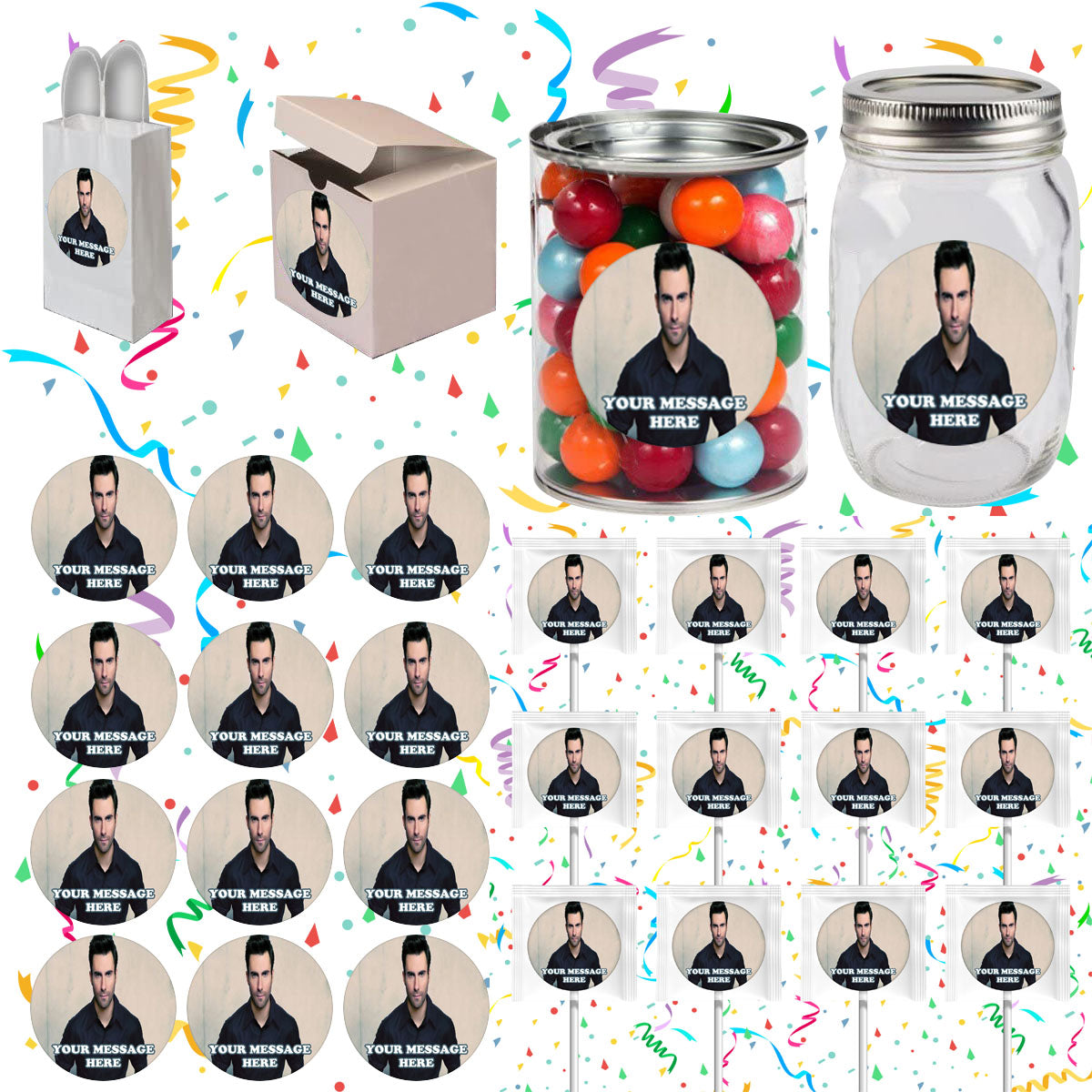 Adam Levine Party Favors Supplies Decorations Stickers 12 Pcs