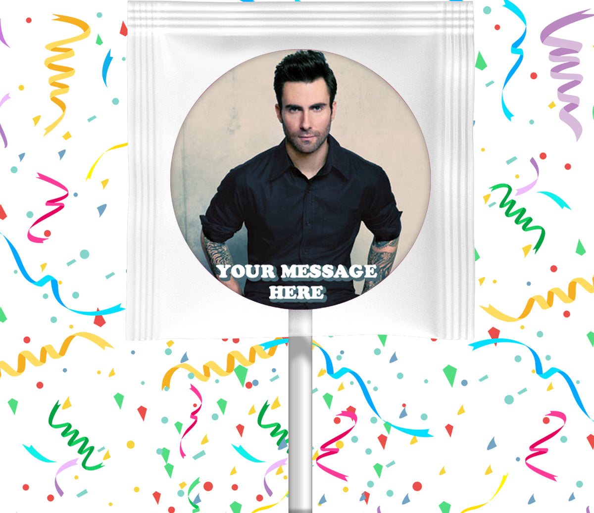 Adam Levine Lollipops Party Favors Personalized Suckers 12 Pcs