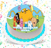 Adventure Time Edible Image Cake Topper Personalized Frosting Icing Sheet Custom Round