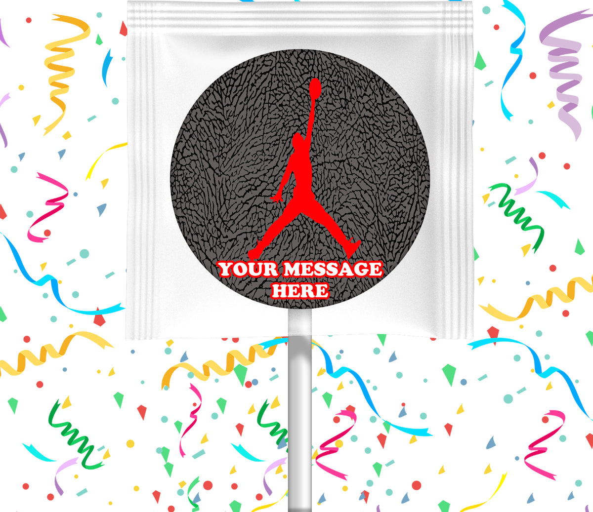 Air Jordan Lollipops Party Favors Personalized Suckers 12 Pcs
