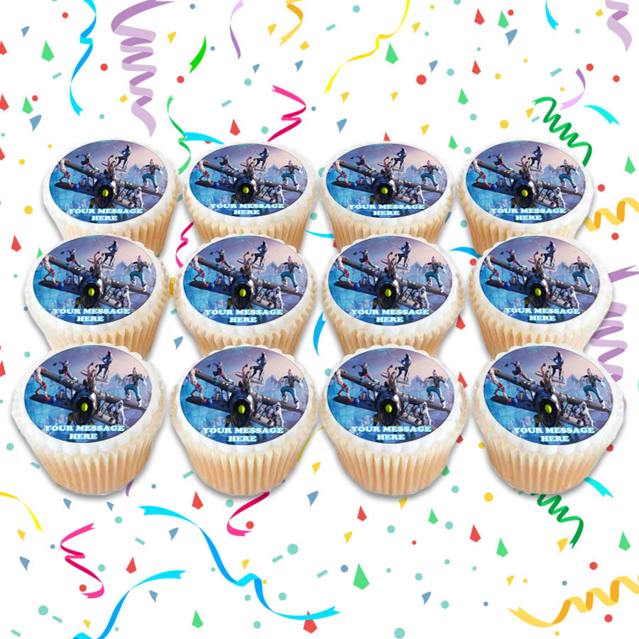 Fortnite Edible Cupcake Toppers (12 Images) Cake Image Icing Sugar Sheet