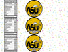 Alabama State Hornets Water Bottle Stickers 12 Pcs Labels Party Favors Supplies Decorations