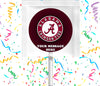 Alabama Crimson Tide Lollipops Party Favors Personalized Suckers 12 Pcs
