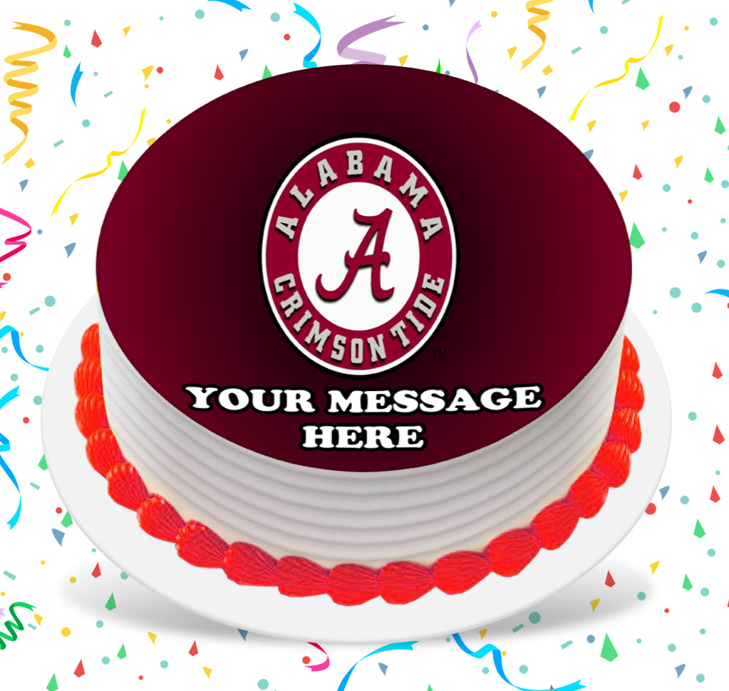 Alabama Crimson Tide Birthday Cake Topper Set ~ BRAND NEW ~ Roll