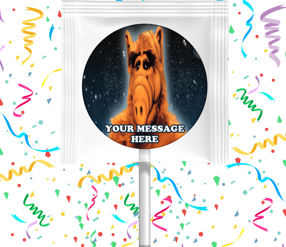 Alf Lollipops Party Favors Personalized Suckers 12 Pcs