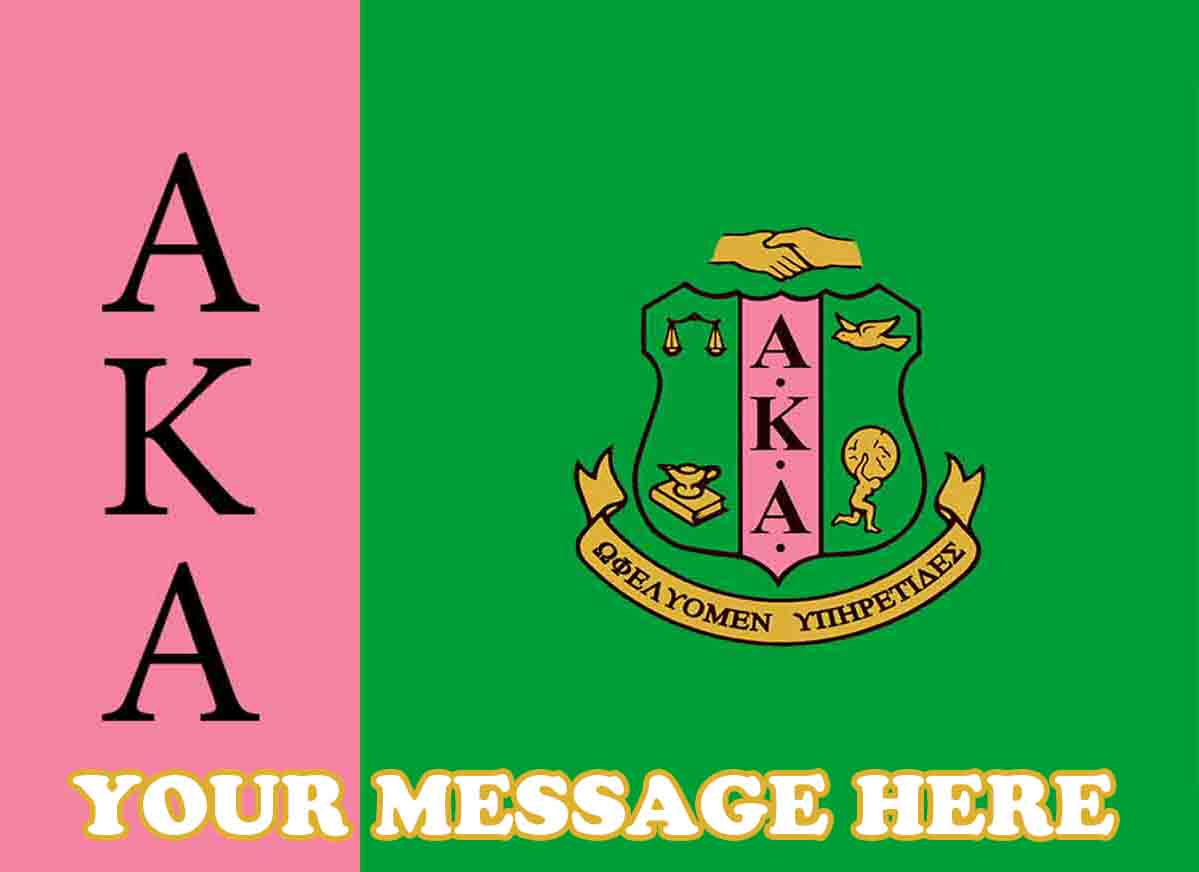 Alpha Kappa Alpha AKA Edible Image Cake Topper Personalized Frosting Icing Sheet Custom
