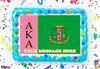 Alpha Kappa Alpha AKA Edible Image Cake Topper Personalized Frosting Icing Sheet Custom