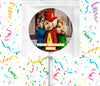 Alvin And The Chipmunks Lollipops Party Favors Personalized Suckers 12 Pcs