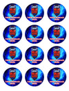 American Ninja Warrior Party Favors Supplies Decorations Stickers 12 Pcs