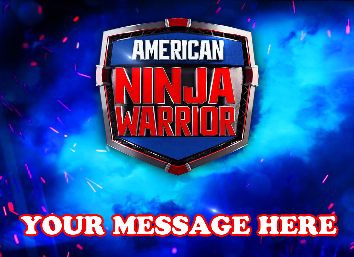 American Ninja Warrior Edible Image Cake Topper Personalized Frosting Icing Sheet Custom