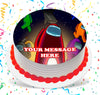 Among Us Edible Image Cake Topper Personalized Birthday Sheet Custom Frosting Round Circle