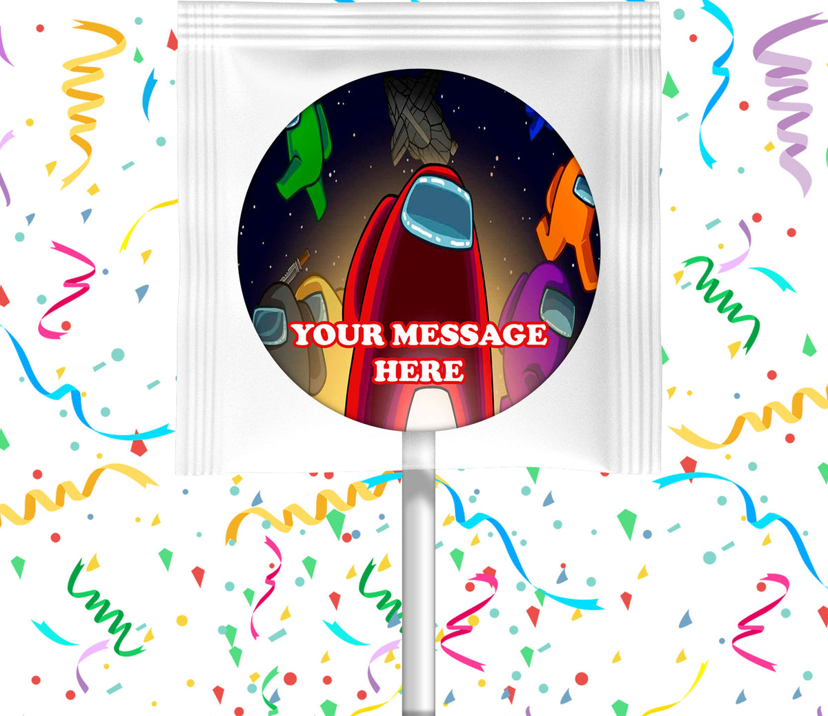 Among Us Lollipops Party Favors Personalized Suckers 12 Pcs