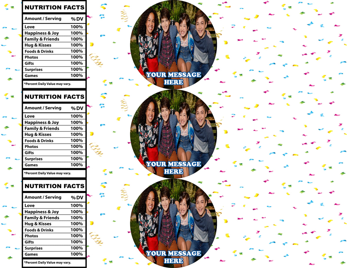 Andi Mack Water Bottle Stickers 12 Pcs Labels Party Favors Supplies Decorations