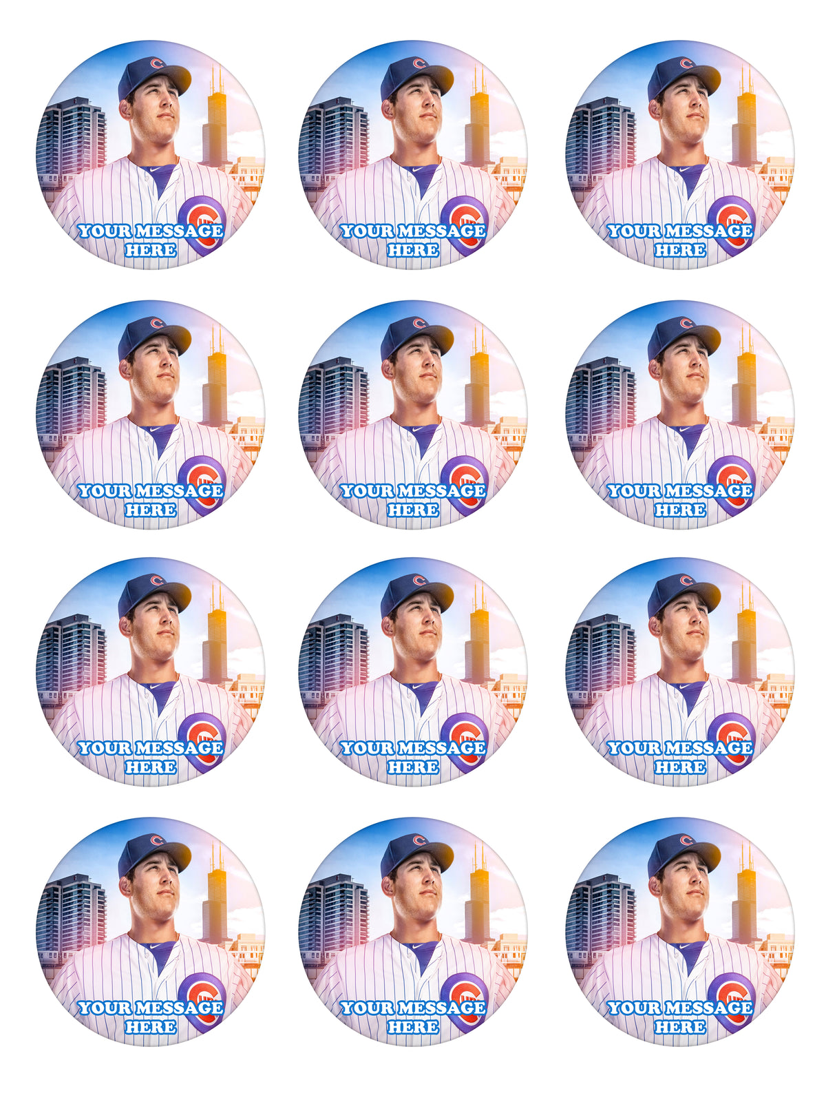 Anthony Rizzo Party Favors Supplies Decorations Stickers 12 Pcs