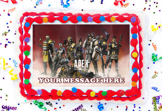 EDIBLE Apex Legends Wafer Paper Cake Topper Personalized Decoration 1/4  sheet | eBay