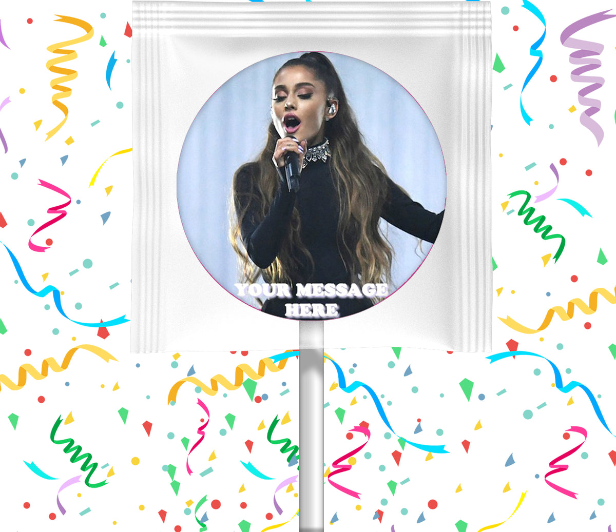 Ariana Grande Lollipops Party Favors Personalized Suckers 12 Pcs