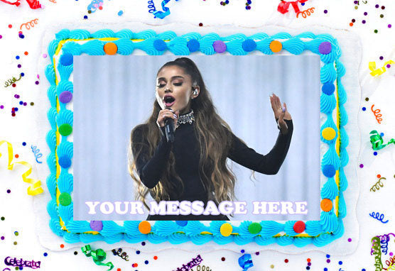 Ariana Grande Edible Image Cake Topper Personalized Frosting Icing Sheet Custom