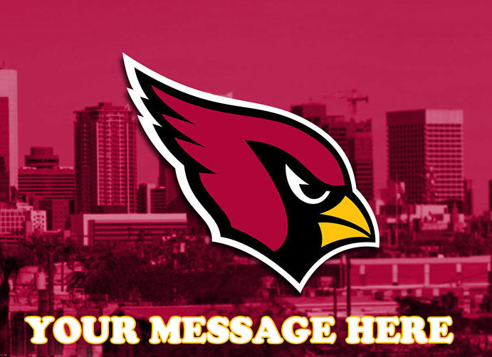 Arizona Cardinals Edible Image Cake Topper Personalized Frosting Icing Sheet Custom