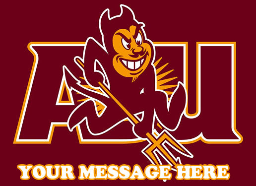 Arizona State Sun Devils Edible Image Cake Topper Personalized Frosting Icing Sheet Custom