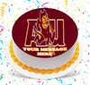 Arizona State Sun Devils Edible Image Cake Topper Personalized Birthday Sheet Custom Frosting Round Circle