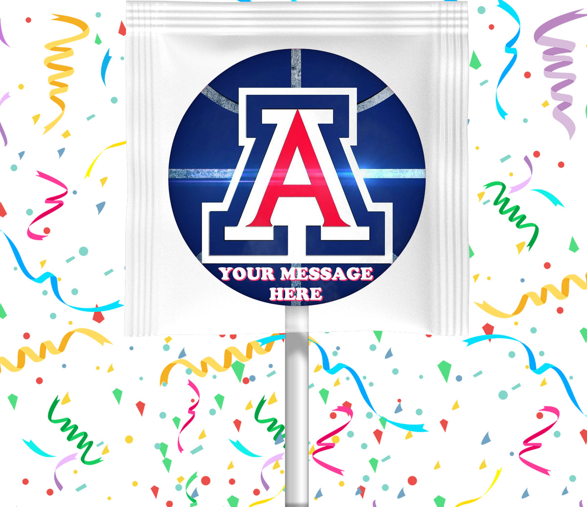 Arizona Wildcats Lollipops Party Favors Personalized Suckers 12 Pcs